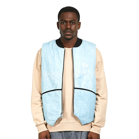 Stüssy - Washed Canvas Primaloft Vest (Light Blue) | HHV