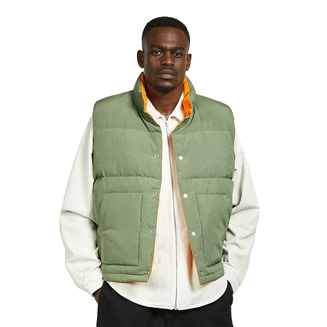 Stüssy - Rev. Down Workgear Vest (Olive) | HHV