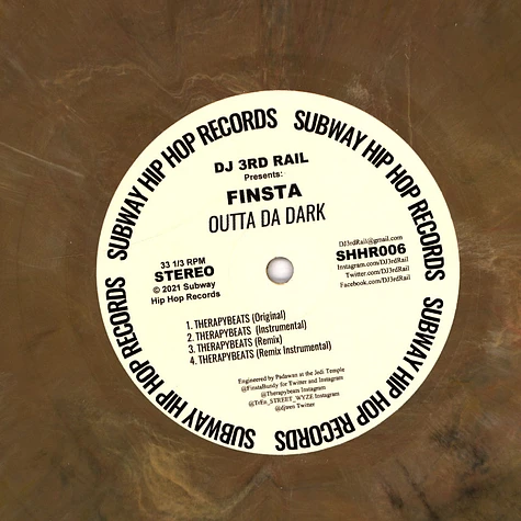 DJ 3rd Rail & Finsta - No Time To Live Foul / Outta Da Dark Yellow W/ Splatter Vinyl Edition