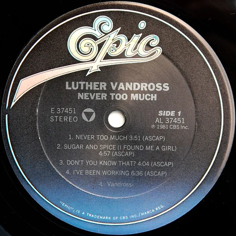 Luther Vandross - Never Too Much