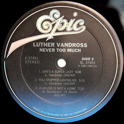 Luther Vandross - Never Too Much