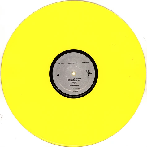 Lou Reed - Words & Music, May 1965 Yellow Vinyl Edition