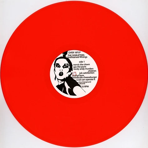 The Disrupters - Unrehearsed Wrongs Red Vinyl Edition