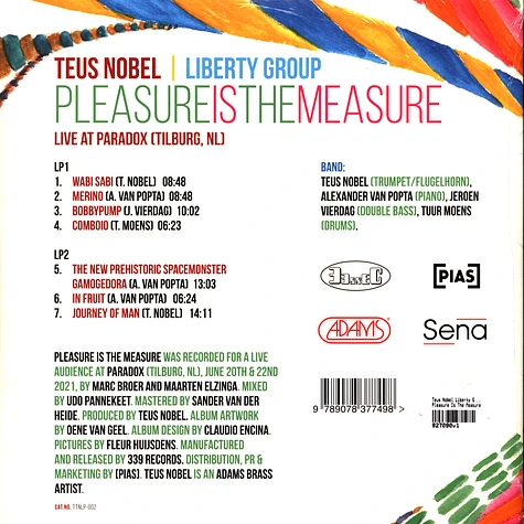 Teus Nobel Liberty Group - Pleasure Is The Measure