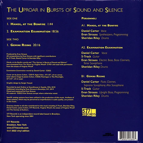 Daniel Carter / Evan Strauss / 5-Track / Sheridan Riley - The Uproar In Bursts Of Sound And Silence