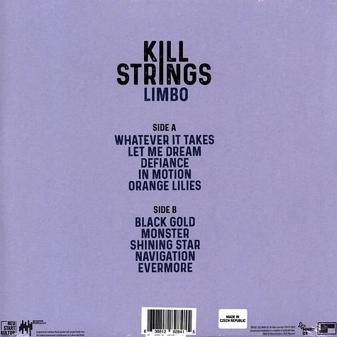 Kill Strings - Limbo Transculent Light Blue Colored Vinyl Edition