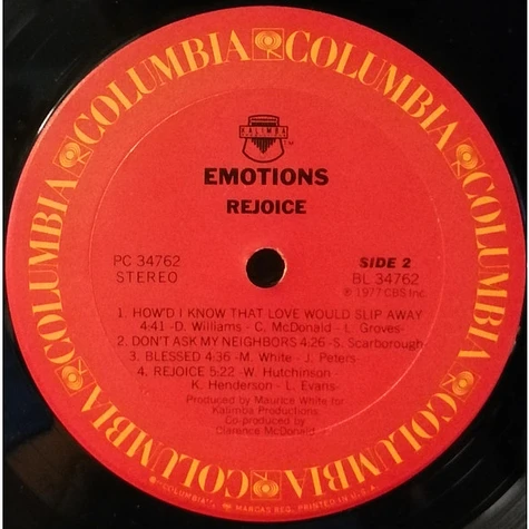 The Emotions - Rejoice