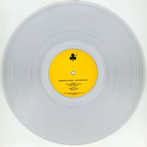 Club Of Jacks - Hoovers Ep Clear Vinyl Edtion