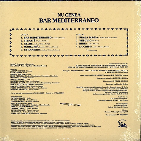 Nu Genea - Bar Mediterraneo 2nd Edition