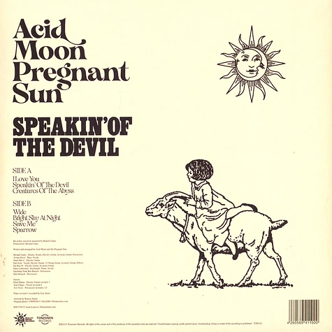 Acid Moon And The Pregnant Sun - Speakin Of The Devil Yellow / White Splattered Vinyl Edition