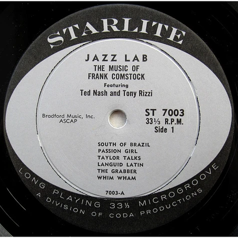 Frank Comstock - Jazz Lab Volume 1