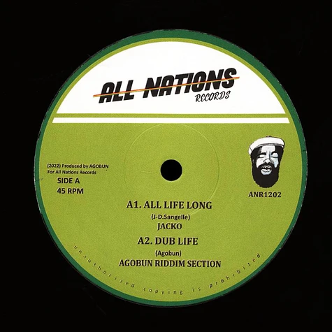 Jacko / Agobun Riddim Section - All Life Long