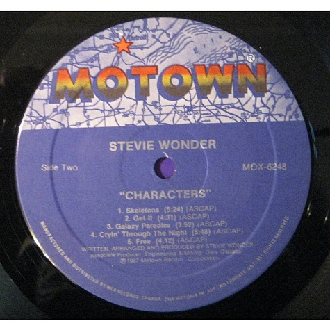 Stevie Wonder - Characters