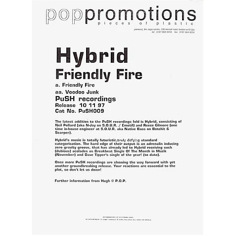 hybrid A.D. - Friendly Fire / Voodoo Junk