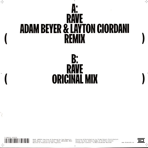 Sam Paganini - Rave Adam Beyer & Layton Giordani Remix
