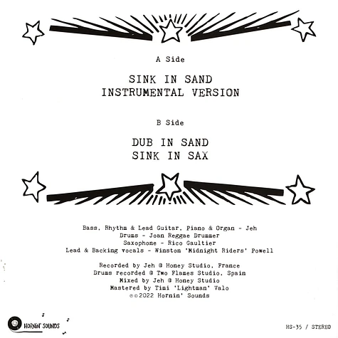 Midnight Riders - Sink In Sand / Dub In Sand