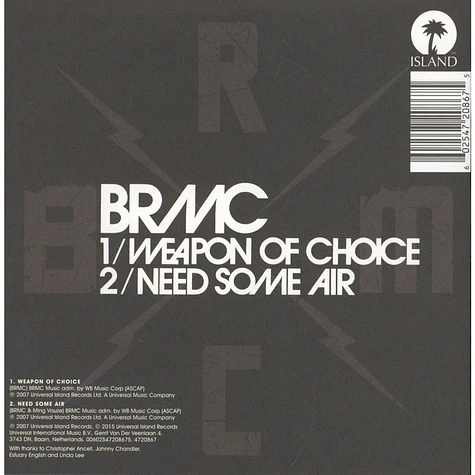 Black Rebel Motorcycle Club - Weapon Of Choice / Need Some Air