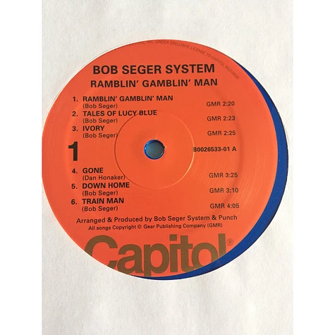 Bob Seger System - Ramblin' Gamblin' Man