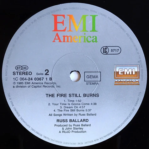 Russ Ballard - The Fire Still Burns