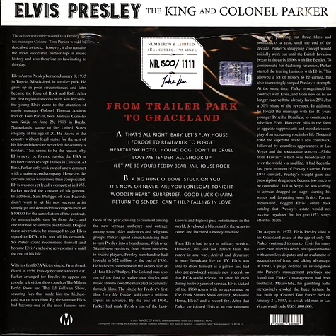 Elvis Presley - The King And Colonel Parker