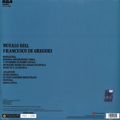 Francesco De Gregori - Bufalo Bill Blue Vinyl Edtion