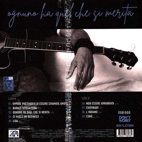 Fabrizio Moro - Ognuno Ha Quel Che Si Merita White Vinyl Edtion