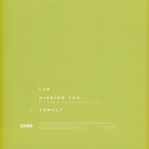 LSB - Missing You / Tumult