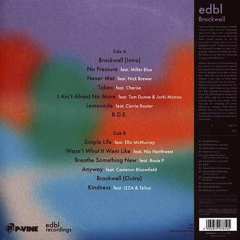 Edbl - Brockwell Mixtape 2nd Pressing Edition