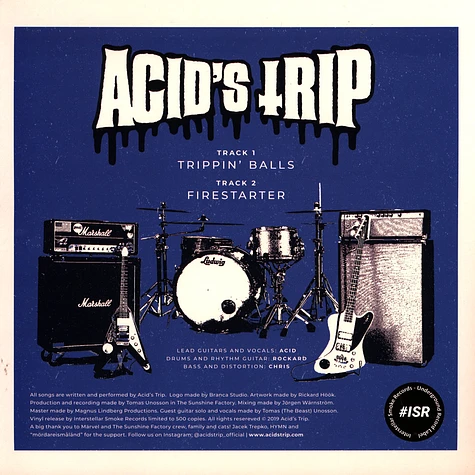 Acid's Trip - Get Ready For The Rock'n'roll Speedball Black Vinyl Edition