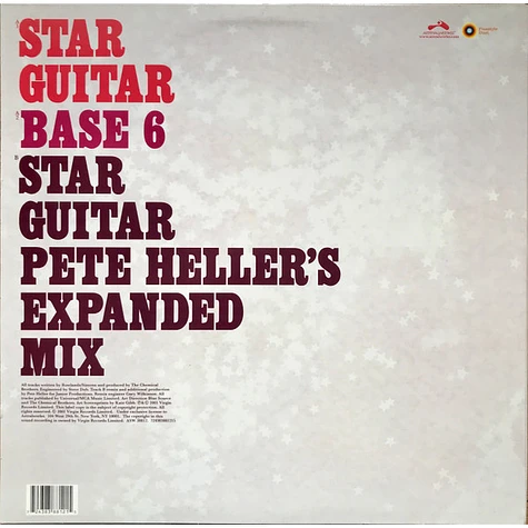 Chemical Brothers Star Guitar Vinyl 12