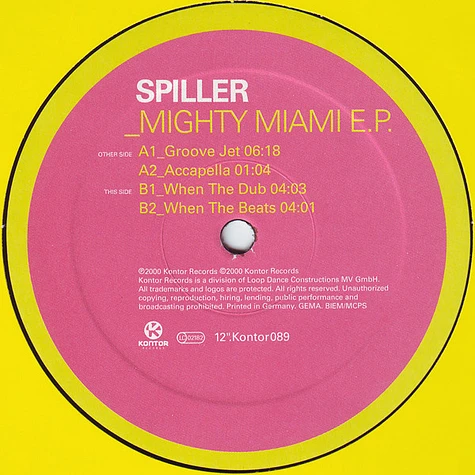Spiller - _Mighty Miami E.P.
