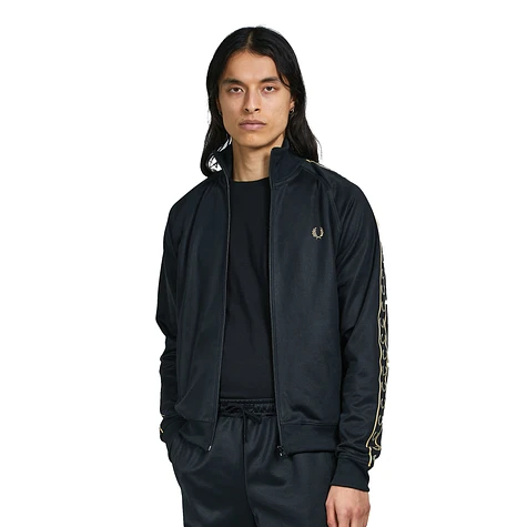 Fred Perry - Seasonal Taped Track Jacket (Black / 1964 Gold) | HHV