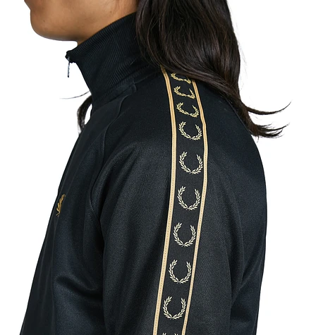 Fred Perry - Seasonal Taped Track Jacket (Black / 1964 Gold) | HHV