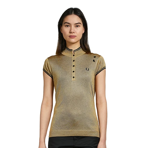 Fred Perry x Amy Winehouse Foundation - Metallic Knitted Shirt