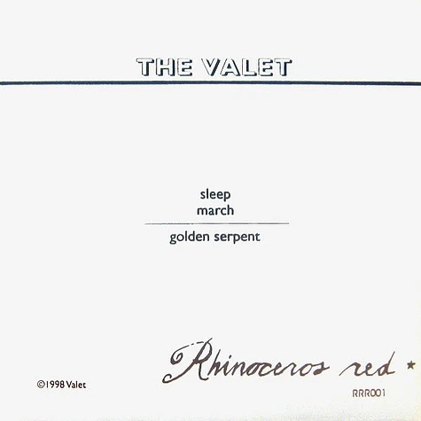 The Valet - Sleep