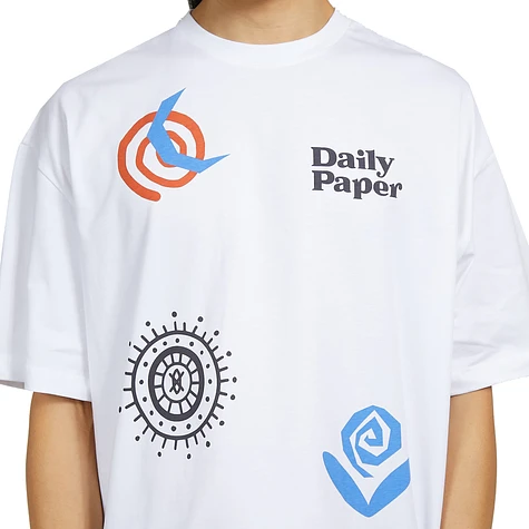 Daily Paper Puscren Ss T-shirt In White