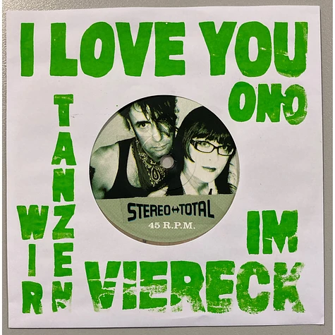 Stereo Total - I Love You Ono / Wir Tanzen Im Viereck HHV Exclusive Marmorized Vinyl Edition