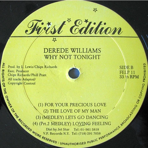 Derede Williams - Why Not Tonight