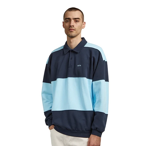 Arte Antwerp - Striped Polo Fleece