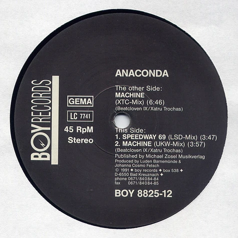Anaconda - Machine