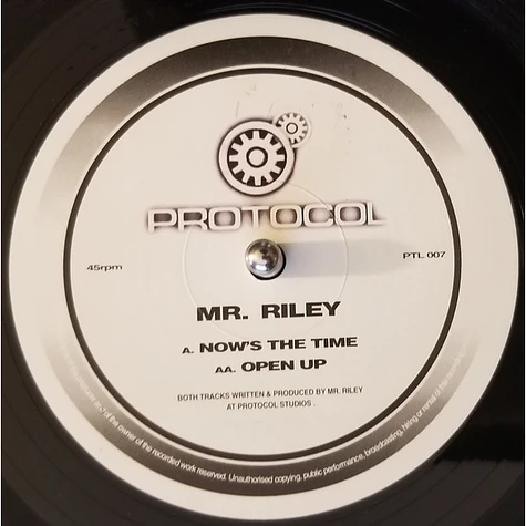Mr. Riley - Now's The Time / Open Up