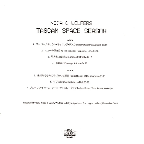 Noda & Wolfers - Tascam Space Season