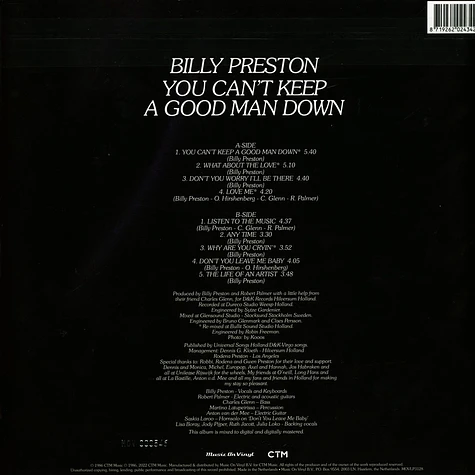 Billy Preston - You Can't Keep A Good Man Down Pink & Purple Marbled Vinyl Edition