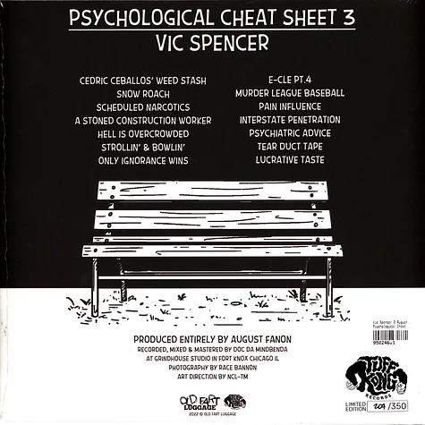 Vic Spencer X August Fanon - Psychological Cheat Sheet 3 Black Vinyl Edition