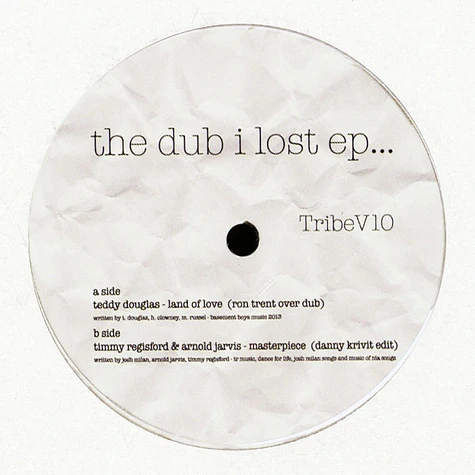 Teddy Douglas / Timmy Regisford & Arnold Jarvis - The Dub I Lost EP...