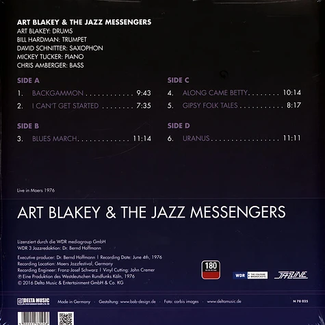 Art Blakey & The Jazz Messengers - Live In Moers 1976