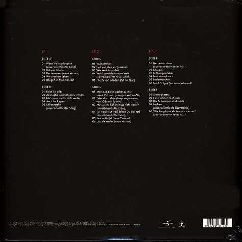 Rosenstolz - Lass Es Liebe Sein Die Schönsten Lieder 3 Red Vinyl Edition
