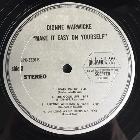 Dionne Warwick - Make It Easy On Yourself