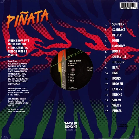 Freddie Gibbs & Madlib - Pinata: The 1984 Version Neon Pink & Black Vinyl Edition