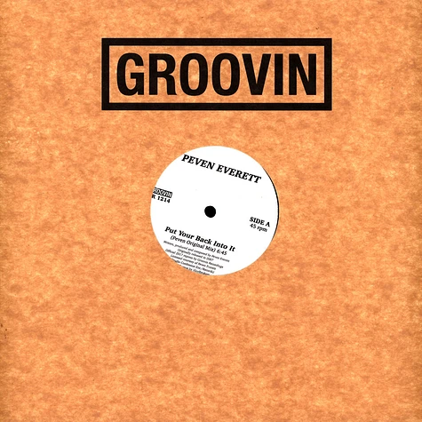 Peven Everett - Put Your Back Into It Black Vinyl Edition